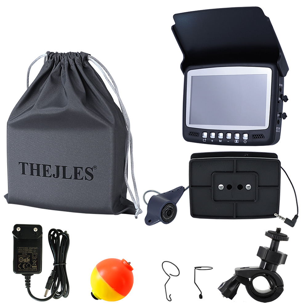 Fish Finder Portable - 4.3 インチ IPS 水中釣りカメラ 8 赤外線ランプオン/オフ機能付き防水