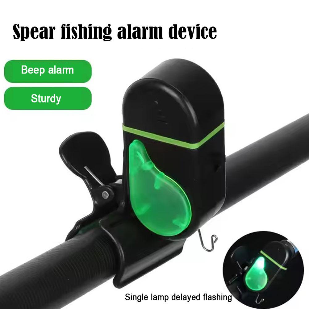 Bite Alarm - 電子式釣りバイトアラーム LEDライト ロッドクリップ式 大音量アラート 高感度魚食いインジケーター 夜釣り用タックルツール