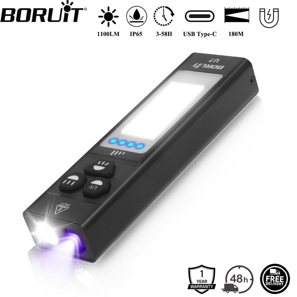Fishing Light - BORUiT U7 UV LED EDC懐中電灯 1100LM