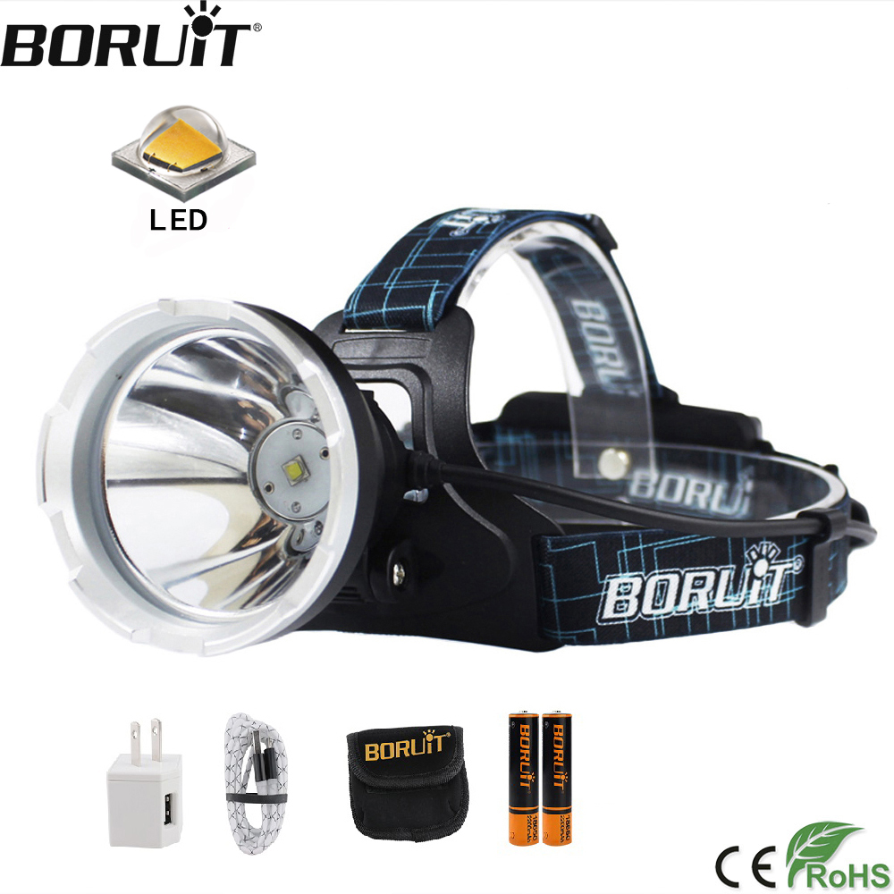 Fish Finder Charger - Boubit-超高輝度LEDヘッドライト,マイクロUSB充電器,3000lm,18650バッテリー,4つの照明モード,キャンプ,狩猟用ランタン