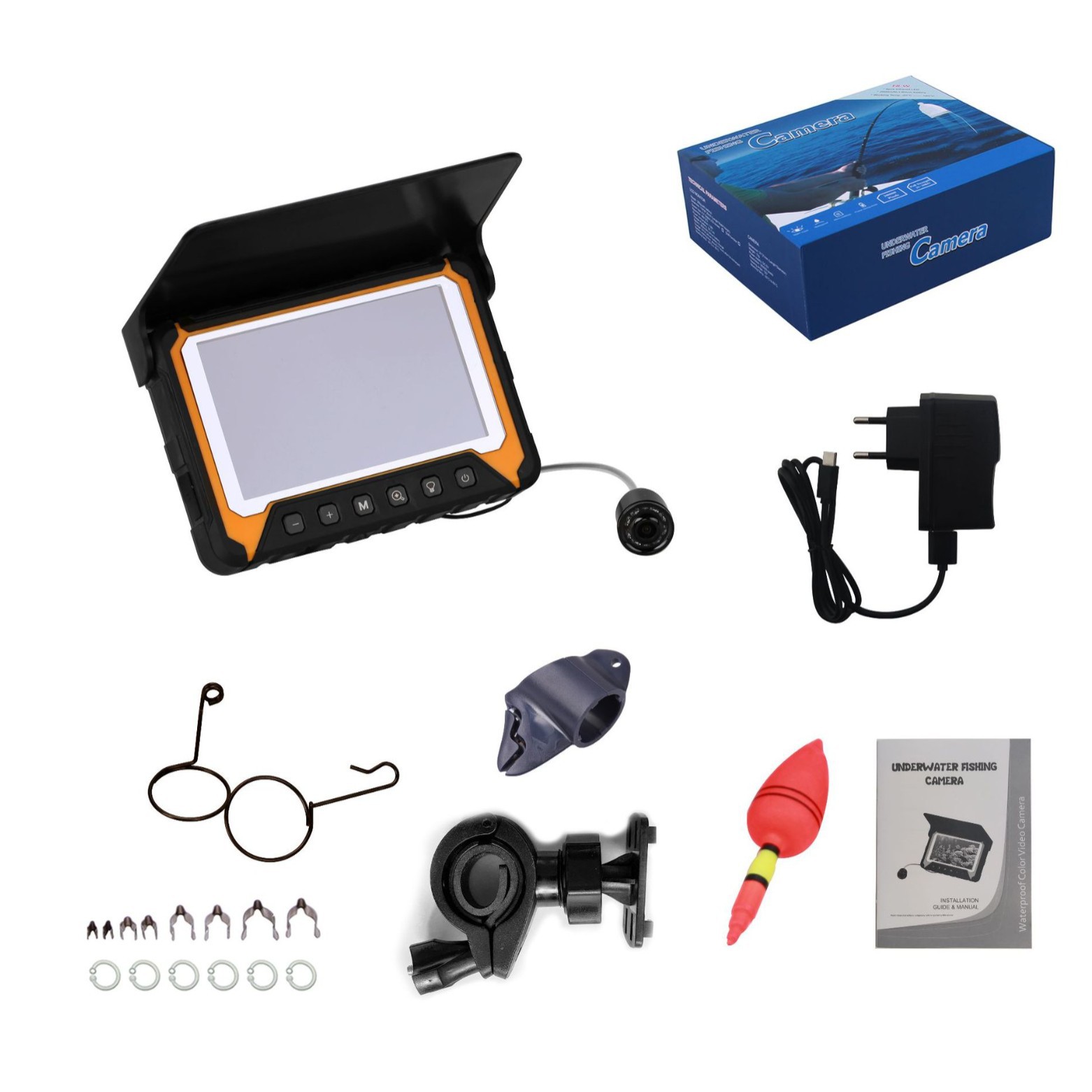 Fishing Camera - 5 インチ IPS スクリーン水中 15/20/30 メートル釣りカメラ