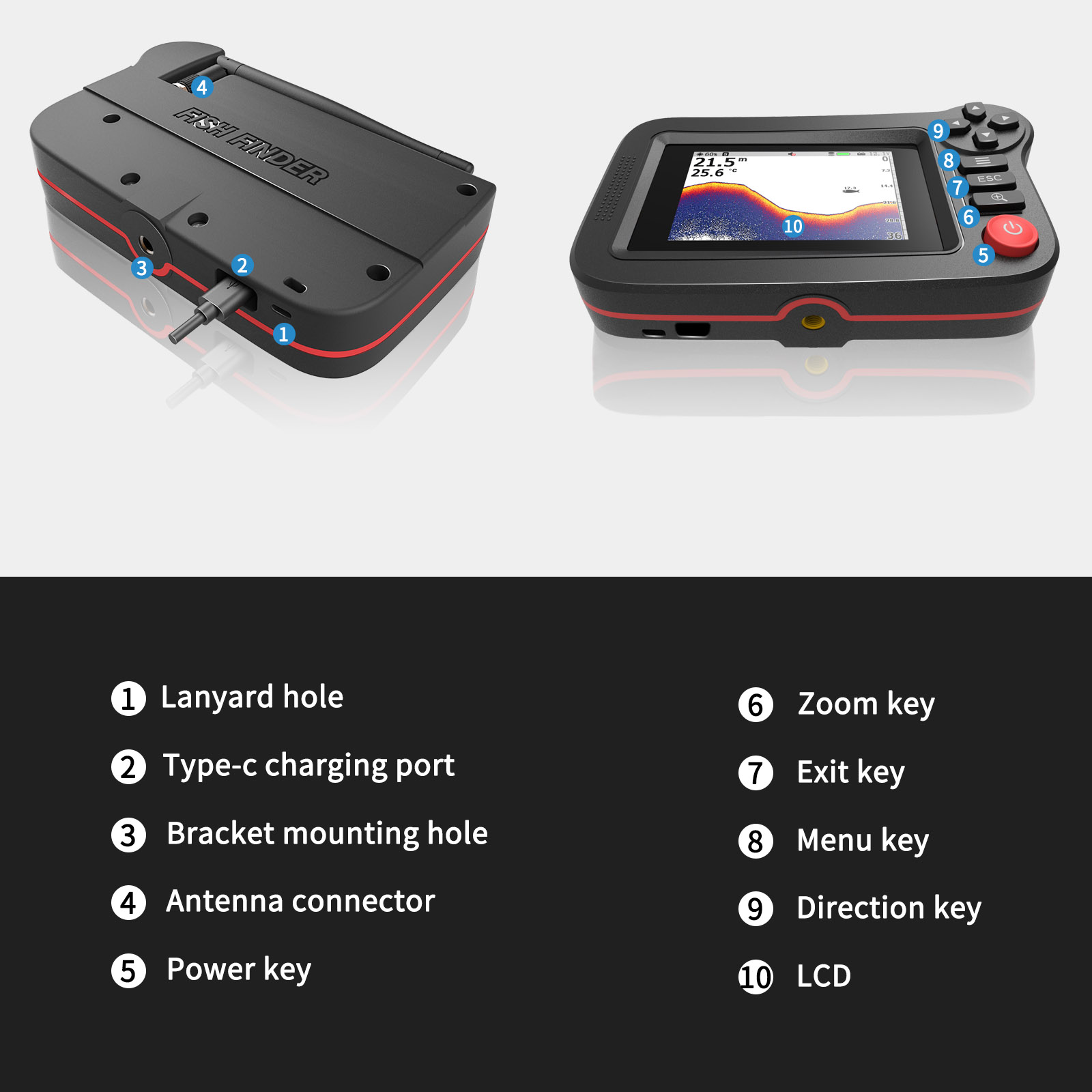 スマート魚群探知機 - ドック、海岸、銀行からのレクリエーシ - Fish Finder Gps のレビューと価格