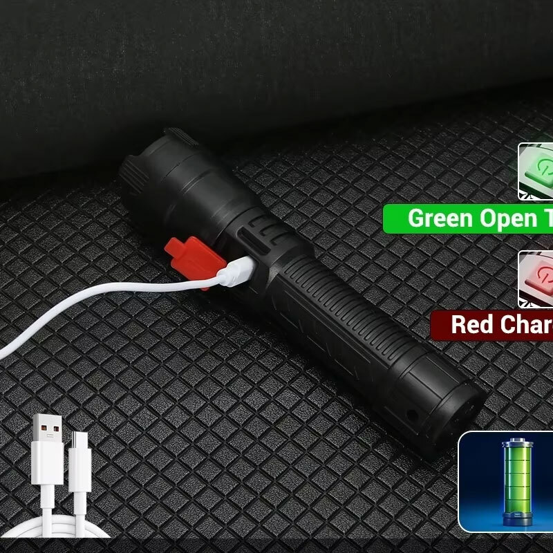 高強力パワー LED 懐中電灯 2000LM 戦術トーチ デ - Fishing Light のレビューと価格