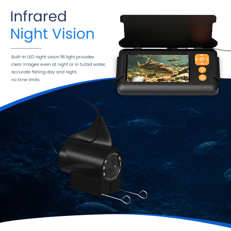 釣り用カメラ 4.3インチスクリーン 15M/30Mケーブル - Fishing Camera のレビューと価格