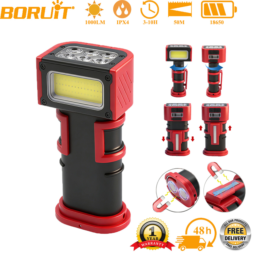 BORUiT COB LED ワークライト 1000LM T - Fishing Light のレビューと価格